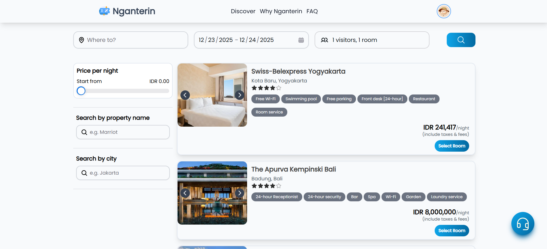 Nganterin - Comprehensive Hotel Booking Platform 3