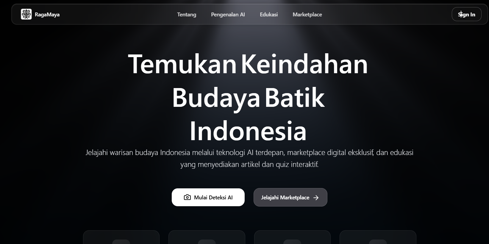 RagaMaya - AI-Powered Batik Recognition Platform 2